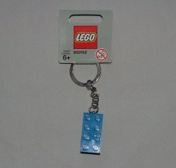 2 x 4 Brick - Blue Key Chain