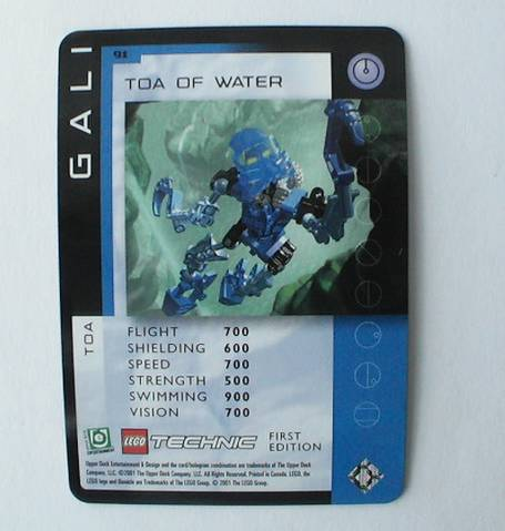 BIONICLE Great Mask Challenge Game Card  91