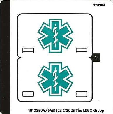 Sticker Sheet for Set 40582 - (10102504/6431323)