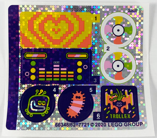 Sticker Sheet for Set 41250, Holographic Mirrored - (66348/6287721)