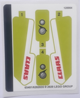 Sticker Sheet for Set 42102 - (65481/6282035)