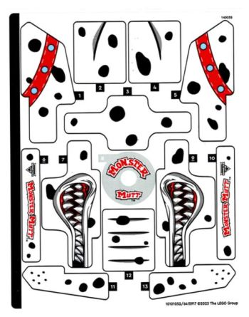 Sticker Sheet for Set 42150 - (10101052/6415917)