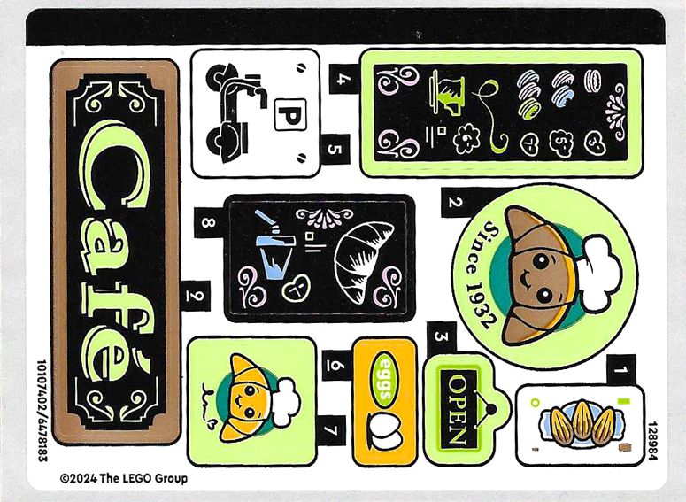Sticker Sheet for Set 42618 - (10107402/6478183)