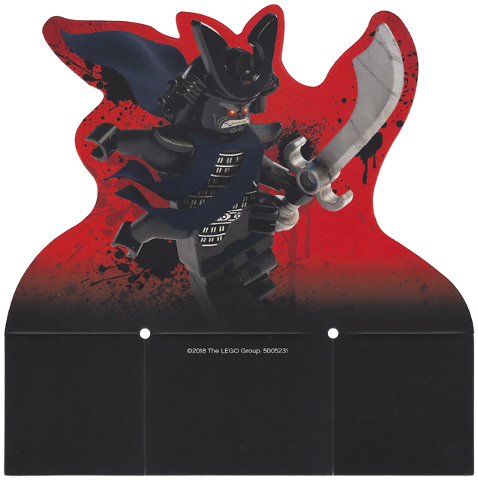 LEGO part Paper Cardboard Backdrop for Set 5005231, Lord Garmadon with 4 Arms 5005231ppr02