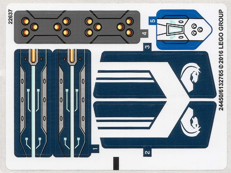 Sticker Sheet for Set 70312 - International Version - (24450/6132765)