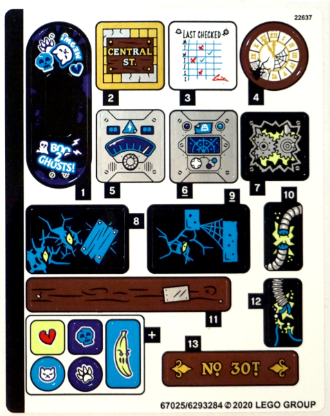 Sticker Sheet for Set 70430 - (67025/6293284)