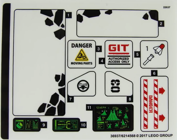 Sticker Sheet for Set 70631 - (36937/6214568)