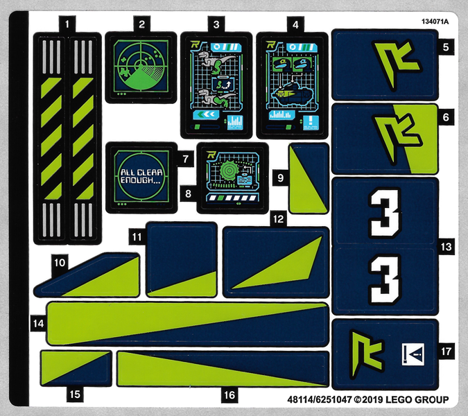 Sticker Sheet for Set 70835 - (48114/6251047)