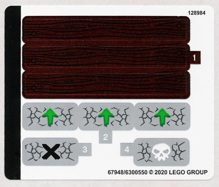 Sticker Sheet for Set 71717 - (67948/6300550)