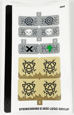 Sticker Sheet for Set 71721 - (67959/6300565)