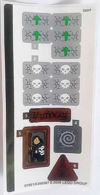 Sticker Sheet for Set 71722 - (67961/6300567)