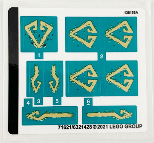 Sticker Sheet for Set 71746 - (71621/6321428)