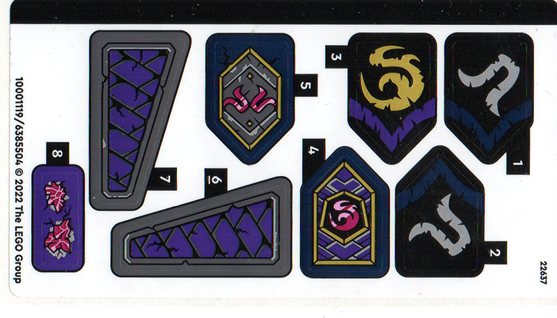 Sticker Sheet for Set 71771 - (10001119/6385504)