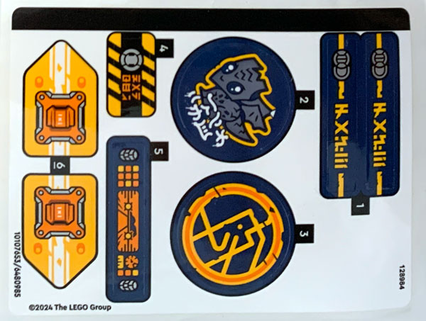 Sticker Sheet for Set 71811 - (10107653/6480985)