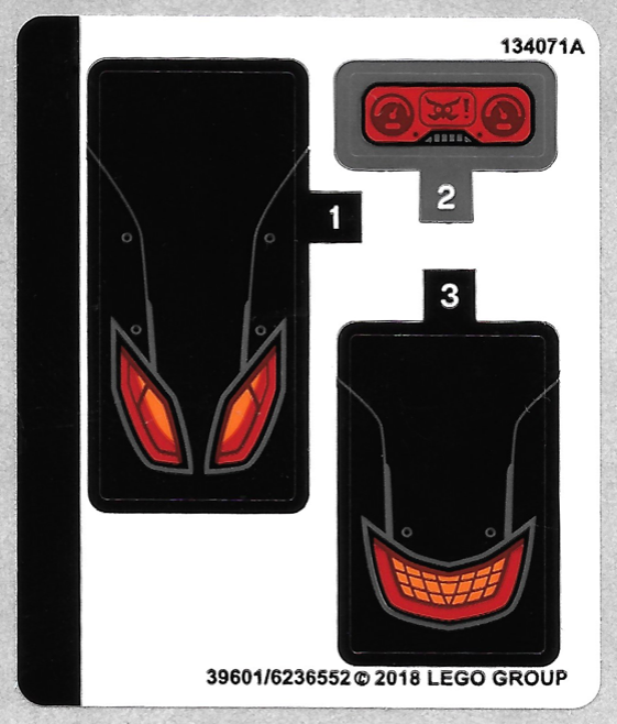 Sticker Sheet for Set 76110 - (39601/6236552)