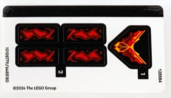 Sticker Sheet for Set 76289 - (10108779/6488180)