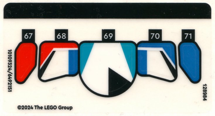 Sticker Sheet for Set 76922, Sheet 3 - (10109324/6492151)