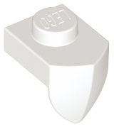 Platte, Modificata 1 x 1 con Dente Verticale