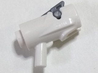 Minifigura, Arma Pistola, Mini Blaster / Fucile con Grilletto Grigio Bluastro Scuro (15391 / 15392)