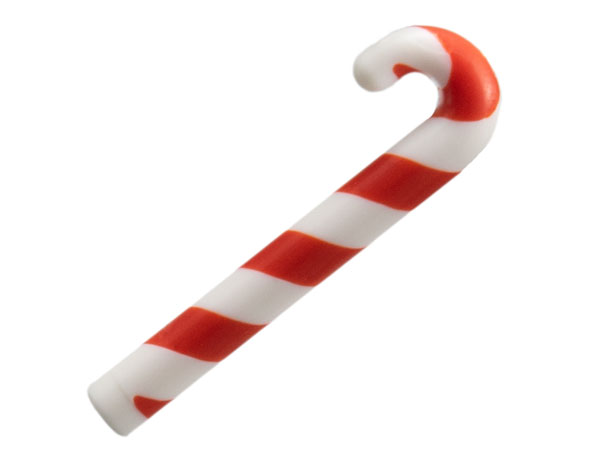 Minifigure, Utensil Cane, Red Candy Stripe Pattern