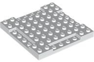 Brick, Modified 8 x 8 x 2/3 with 1 x 4 Indentations