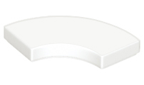 Tile, Round Corner 2 x 2 Macaroni