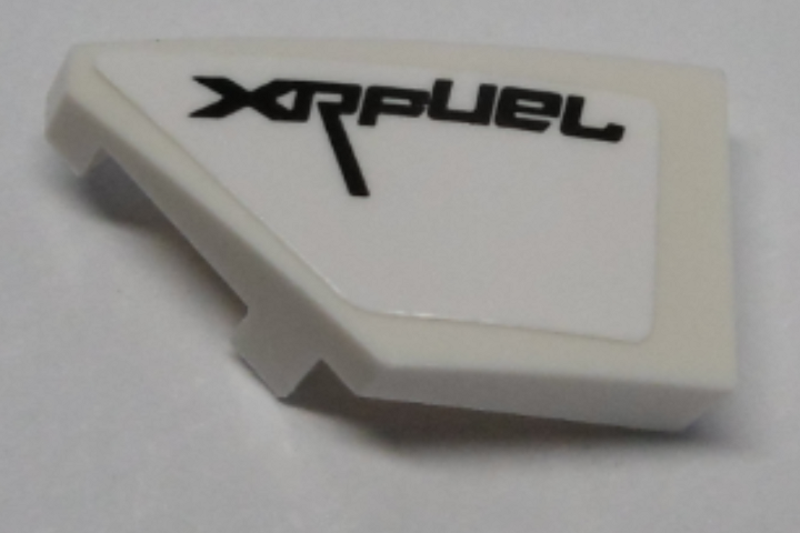 Wedge 2 x 1 x 2/3 Left with 'XRFUEL' Pattern (Sticker) - Set 42095