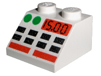 Slope 45 2 x 2 with Buttons and 15.00 Pattern