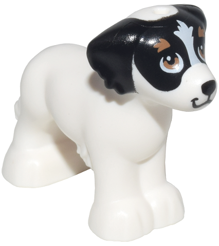 Dog, Friends, Shaggy Fur, Ears, and Tail with Black Ears and Nose, Stripe on Forehead, Medium Nougat Eyes and Eyebrows Pattern (Daisy)