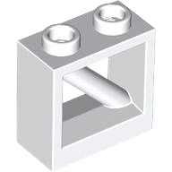 LEGO part Fence 1 x 2 x 1 2/3 with Diagonal Bar 3224