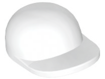 Minifigure, Headgear Cap - Short Curved Bill