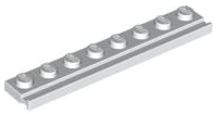 Plate, Modified 1 x 8 with Door Rail