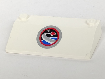 Slope 33 3 x 6 without Inner Walls with Space Center Logo Pattern (Sticker) - Set 3366