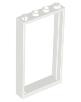 Door, Frame 1 x 4 x 6 with 2 Holes on Top and Bottom
