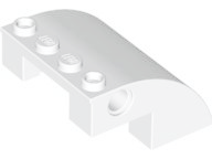 Slope, Curved 4 x 4 x 2 with 4 Studs and Pin Holes