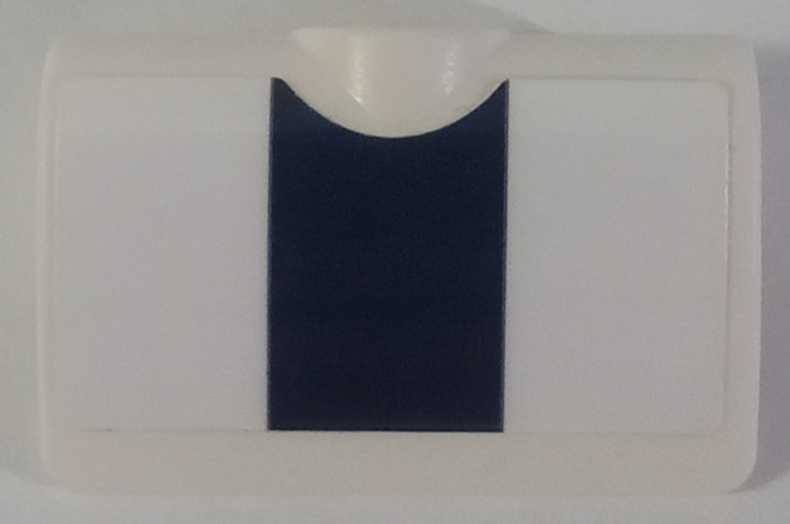 Technic, Panel Curved 2 x 3 x 1 with Dark Blue Stripe Pattern (Sticker) - Set 42154