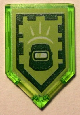 Piastrella, Modificato 2 x 3 Pentagonale con Motivo Scudo Potenza Nexo - Maschera Esplosione