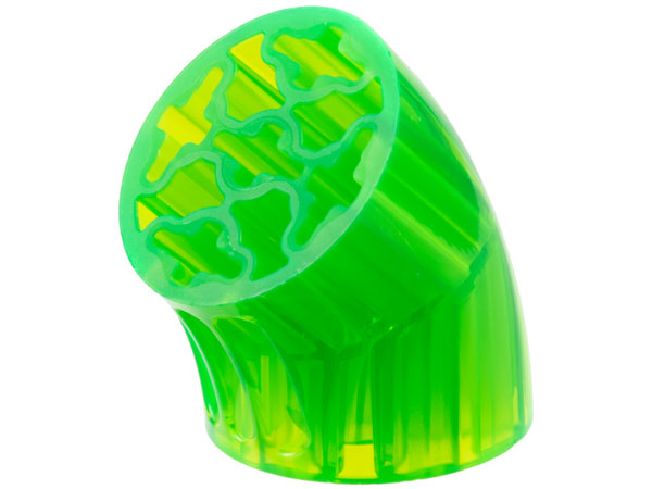 LEGO part Brick, Round 3 x 3 D. 45 degrees Elbow with Axle Holes 5057