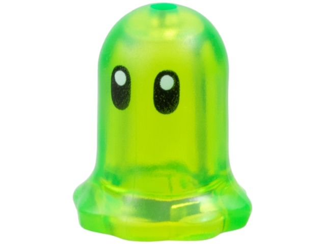 LEGO onderdeel Plant Flower Bell Shaped with Small Pin Hole with Black Eyes Pattern (Z-Blob) (6017pb01)