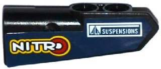 Technic, Panel Fairing #21 Very Small Smooth, Side B with 'NITRO' and 'SUSPENSIONS' Pattern (Sticker) - Set 42033