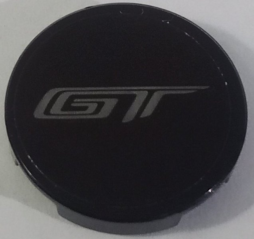 Tile, Round 2 x 2 with Bottom Stud Holder with Dark Bluish Gray 'GT' Pattern (Sticker) - Set 42154