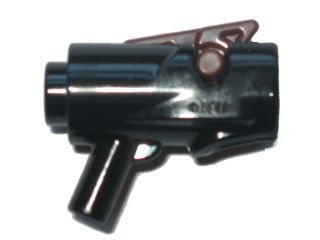 Minifigure, Weapon Gun, Mini Blaster / Shooter with Reddish Brown Trigger (15391 / 15392)