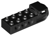 Technic, Brick Modified 2 x 4 with Pin Holes and Flywheel Socket (Ninjago Airjitzu Flyer Handle)