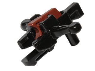 Minifigure, Weapon Crossbow with Mini Blaster / Shooter with Reddish Brown Trigger (20105 / 15392)