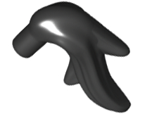 Minifigure, Plume Feather Ponytail