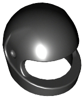 Minifigure, Headgear Helmet Motorcycle (Standard)