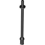 Bar   8L with Stop Rings and Pin (Technic, Figure Accessory Ski Pole) - Flat End