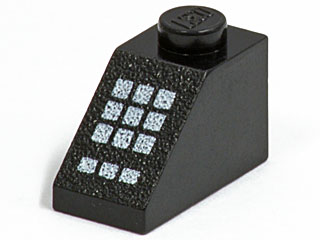 Slope 45 2 x 1 with Keypad with White Buttons Pattern