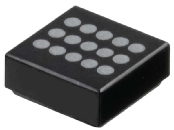 Tile 1 x 1 with 15 Silver Dots Pattern