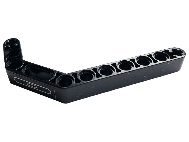 Technic, Liftarm, Modified Bent Thick 1 x 11.5 Double with Silver Ellipses Pattern (Sticker) - Set 42083
